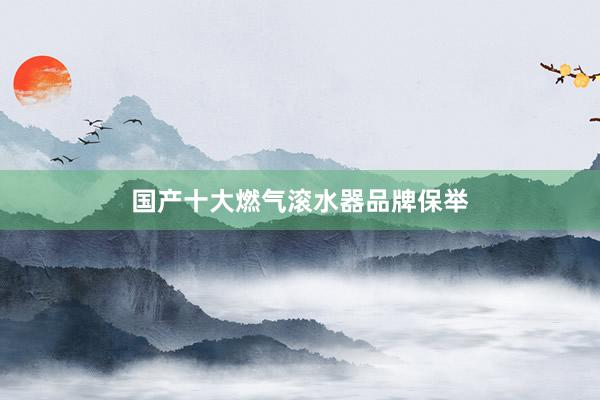 国产十大燃气滚水器品牌保举